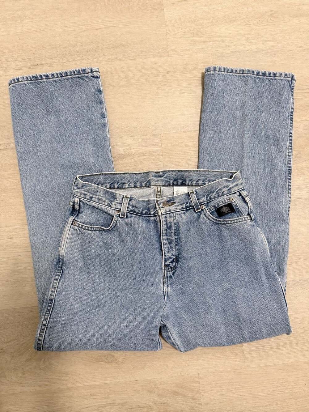 Harley-Davidson Bootcut Jeans Size 10R Light Blue Cotton Denim